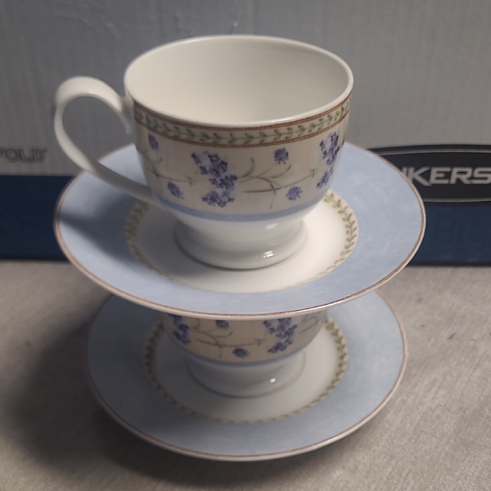 Churchill Floral Teacup and Saucer Set